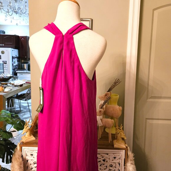 NWT Trina Turk A Line Halter Mini Dress, sz Large - Picture 7 of 9